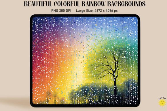 Download Beautiful Rainbow Color Art Backgrounds - Background Collection