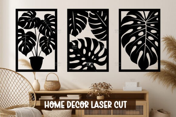 Download Monstera Set Wall Art SVG - Set wall art Collection