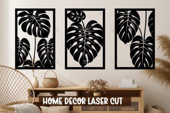 Download Monstera Set Wall Art SVG - Set wall art Collection