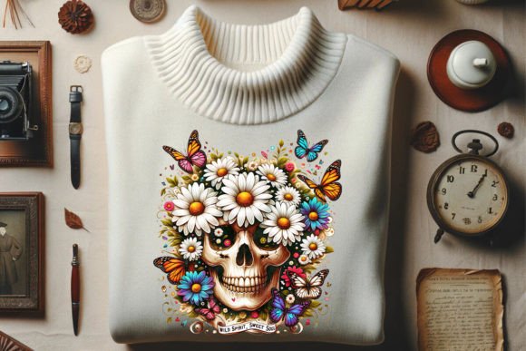 Download Soulful Skull Bohemian Art - Bohemian art Collection